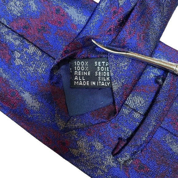 Set of 2 Vintage Bachrach Silk Ties Abstract Classic Length Wearable Art - Picture 6 of 15